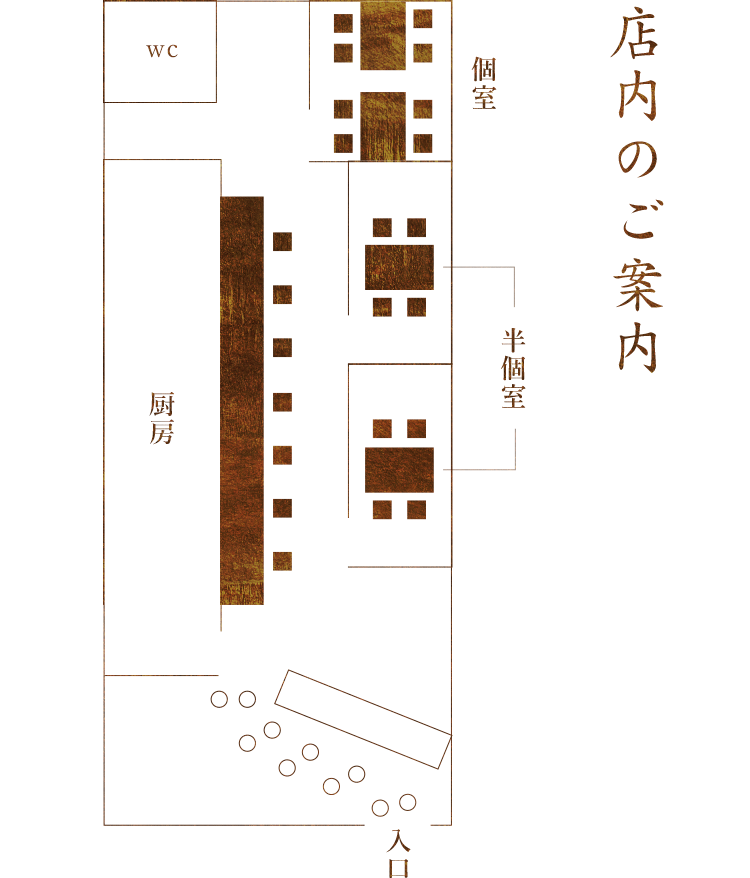 店内のご案内